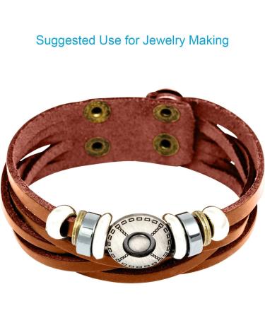 TeeLiy 3mm Flat Tan Leather Cord - 5 Yards - for Jewelry Making, Shoe Lace, Arts & Crafts - Buy Online on GoSupps.com