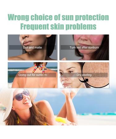 Suncream Factor 50 Sunscreen Stick - Hyaluronic Acid Spf 50 Face Moisturiser with Vitamin E - High Efficiency Sunscreen to UVA/UVB Protection - Waterproof & Non-Greasy - Moisturizing Before Makeup - Buy Online on GoSupps.com