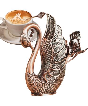 Lencyotool Swan Fork Holder Set - Rustproof Alloy Decorative Utensils for Birthdays Weddings & Parties - 7 Red Antique Fork Holders - Buy Online on GoSupps.com