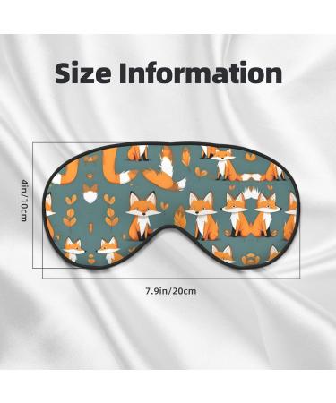 Yellow Fox Eye Mask - Soft Elastic & Adjustable Sleep Mask for Men & Women | Perfect Nighttime Comfort - Buy Online on GoSupps.com
