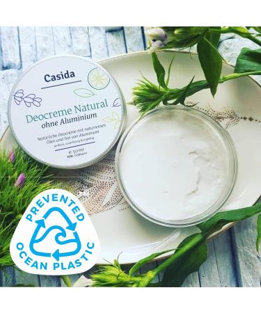  Casida Casida Natural deodorant cream without aluminium - solid deodorant with pure natural oils - effective protection against perspiration odors - pharmacy quality - 50 ml - Buy Online on GoSupps.com