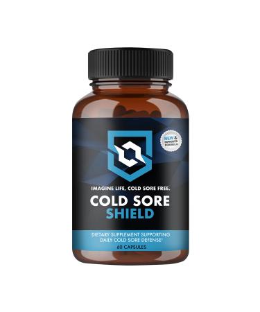 COLD SORE SHIELD Daily Cold Sore Defense Supplement. Immune Support Lip Blister & Cold Sore Treatment with L Lysine - No More Surprise Breakouts!