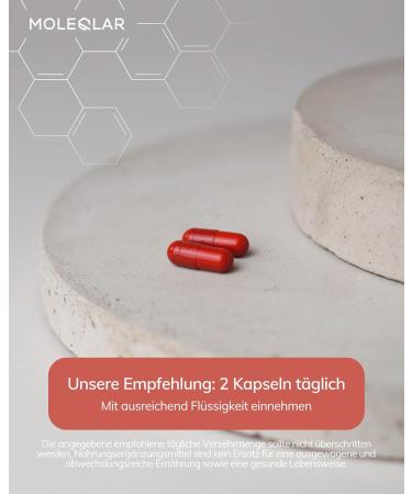  MoleQlar MoleQlar 60 capsules of coenzyme Q10 bioidentical Ubiquinone from fermentation Q10Vital brand raw material monthly intake - Buy Online on GoSupps.com