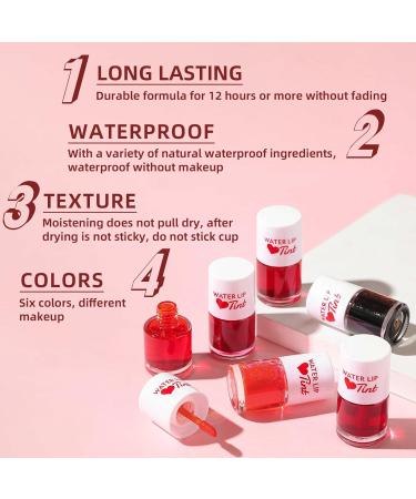 Buy Korean Water Lip Tint Stain Set - 3 Colors Multi-Use Moisturizing Lip & Cheek Tint Waterproof Shimmery Gloss | International Shipping - Buy Online on GoSupps.com