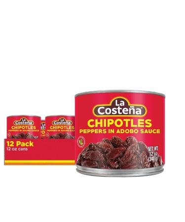 La Costena Chipotle Peppers 12 Ounce (Pack of 12)