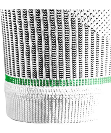 BAUERFEIND Calf Bandage Compression Sleeves - XL Extra Long Leg Warmers for Men & Women - White Lower Leg Support - Buy Online on GoSupps.com