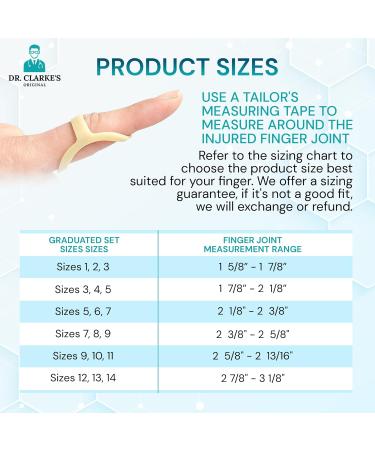 Dr. Clarke's Original Finger Splints - Size 3, 4, 5 - 3 Pack - Finger Hand Brace for Arthritis, Trigger Finger, Mallet Finger - Thumb & Finger Support - Buy Online on GoSupps.com