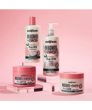 Soap & Glory Magnifi-coco Body Butter - Hydrating Coconut Cream with Vitamin A & Shea Butter - 300ml - Buy Online on GoSupps.com
