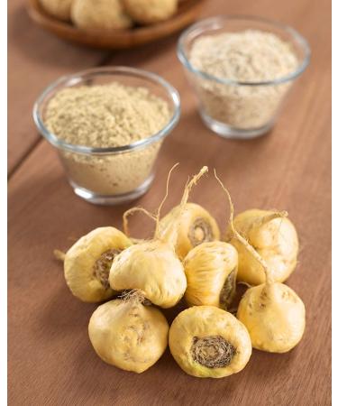 Organic Yellow Maca Powder 4oz - Non-GMO | Kosher Raw Maca Root Flour - Vegan Bulk 0.25lb - Buy Online on GoSupps.com