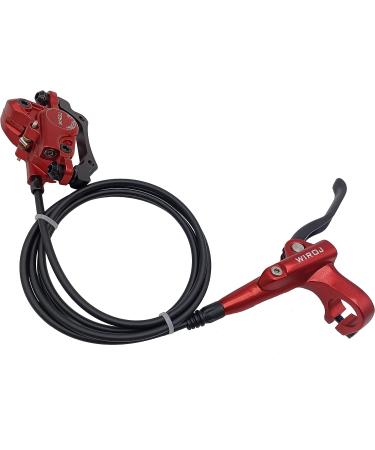 WIROJ Mountain Bike Hydraulic Disc Brake Set - Front & Rear Kit for MTB, e-Bike, Fat Bike - Red - Upgrade from Mechanical Disc Brake - Buy Online on GoSupps.com