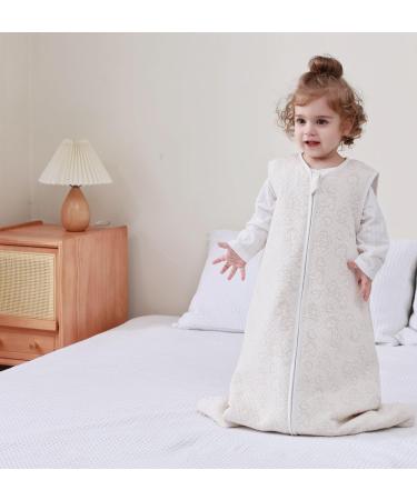 Chilsuessy Baby Sleeping Bag 2.5 Tog | 100% Cotton Nursery Bedding | Khaki Giraffe Design | 110cm/3-4 Years - Buy Online on GoSupps.com