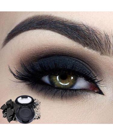 Black Matte Eyeshadow Palette - High Pigment, Longlasting, Sweatproof Eye Makeup with Mirror and Brush for Performance - Buy Online on GoSupps.com