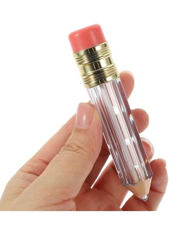 Lurrose 12-Piece Pencil-Shaped Empty Lip Gloss Tubes - Mini Clear Lip Oil Bottles for DIY Cosmetics - Perfect for Daily Use (1.6x9cm) - Buy Online on GoSupps.com