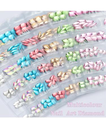 60Pcs Flatback Nail Rhinestones Mini Nail Charms 3D Crystal Gems Jewelry DIY Manicure Nail Decoration Part Fashion Accessories Embellishments Craft Supplies - Buy Online on GoSupps.com