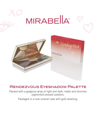 Mirabella Eyeshadow Palette Rendezvous - Eye Love You Collection | Neutral Ultra-Pigmented Pressed Powders - Matte & Shimmer Colors | Long-Lasting & Blendable | Paraben & Talc-Free - Buy Online on GoSupps.com
