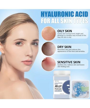 Hydro Jelly Mask Powder for Professional Skincare | Vegan & Hydrating Facial Mask with Hyaluronic Acid - 17.6Fl Oz Paraben & Fragrance Free - Buy Online on GoSupps.com
