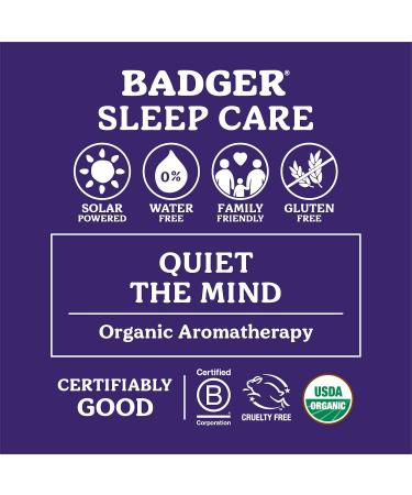 Badger Baume de sommeil huiles essentielles biologiques aromath rapie baume de sommeil naturel pour adultes et enfants relaxant et apaisant lavande et bergamote soutien naturel du sommeil bo te - Buy Online on GoSupps.com