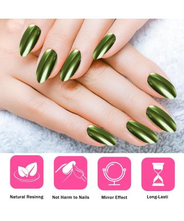 Melliex 8 Jar Chrome Powder Nails - Metallic Mirror Glitter Pigment for Stunning Nail Designs | Bright Colors & Magical Effects - Buy Online on GoSupps.com