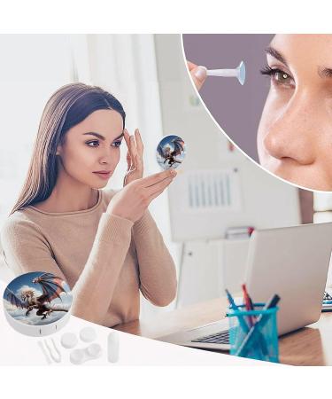 Buy Dragon Contact Lens Travel Kit - Portable Cute Contact Lens Box with Mirror for Daily Outdoor Use - Buy Online on GoSupps.com