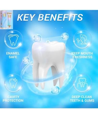 Niacinamide Whitening Toothpaste - Intensive Stain Removal & Fresh Breath - Natural Formula for Bright Smiles - Buy Online on GoSupps.com