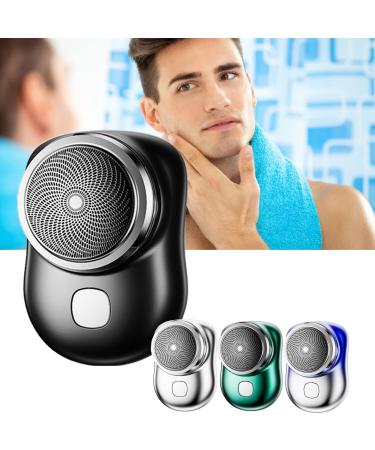 Mini-Shave Portable Electric Shaver 6.5 4.5cm Electric for Men Pocket Size Mini Shaver Type-c Rechargeable/Travel Essentials /49 Black