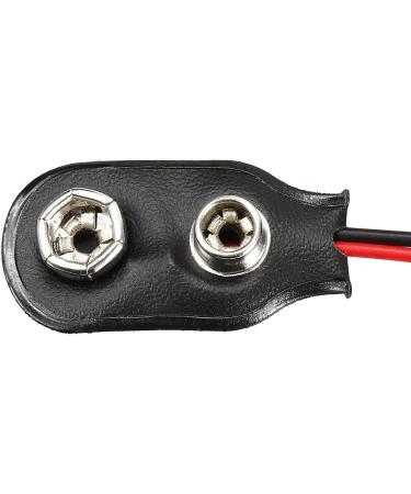 Buy uxcell 3pcs DC 9V Battery Clip I-Type Connector - Faux Leather Housing Lead Wire 14.5cm - International Shipping Available - Buy Online on GoSupps.com