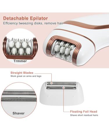 Vocoste 3 in 1 Wireless Epilator - Portable Hair Removal Razor for Women | Effortless Hair Removal - Buy Online on GoSupps.com