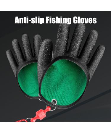 Roipus Waterproof Fishing Gloves - 2 Pack Bite-Proof & Stab-Resistant Anti-Cut Hunting Gloves with Magnetic Lock for Predator Fish Catching - Buy Online on GoSupps.com