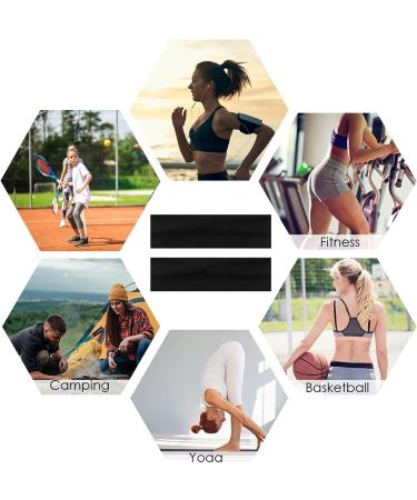 SULIVES Headbands for Women's Hair - Essential for Active Style Sport Headband Made From High-Stretch and Comfortable Fabric Black Headband Specifically designed for doing Workout Makeup Yoga - Buy Online on GoSupps.com