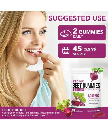 Beetroot Gummies 90 Gummies 20:1 High-concentration Beetroot Extract Supplement with COQ10 Vitamin C B12 Grape Seed Extract & Black Pepper Boost Energy Levels Supports Immune & Heart Health - Buy Online on GoSupps.com