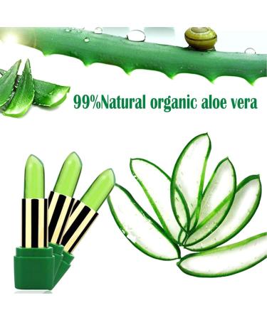 Aloe Magic Lipstick Temperature Color Changing Lipstick Long Lasting Lip Balm Nutritious Soothing Lip Balm Green Magic PH Color Changing Jelly Lipstick - Buy Online on GoSupps.com