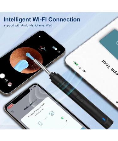 Premium Ear Wax Removal Kit with Camera 1296P HD 9 Ear Picks & 8 Tools Wireless & Waterproof Compatible with iPhone iPad Android - Buy Online on GoSupps.com