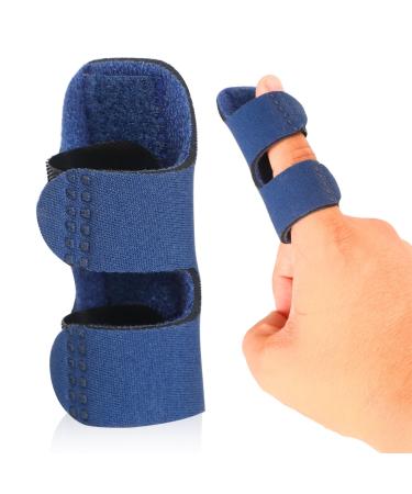 Trigger Finger Splints Adjustable Brace Finger Straightener Finger Support Brace Broken Finger Protector for Arthritis pain Knuckle Injury 2Pcs