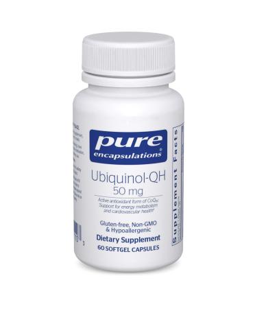 Pure Encapsulations Ubiquinol-QH 50 mg | Active Form of CoQ10 to Support Immune Health Cellular Energy and Cardiovascular Health* | 60 Softgel Capsules 60 Count (Pack of 1)