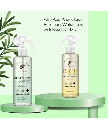 Aromatique Rosemary Water Refreshing Hair Mist Suitable for All Hair Types Hydrates & Revitalizes Alcohol-Free Formula (200 ML) Rosemary Water - Buy Online on GoSupps.com