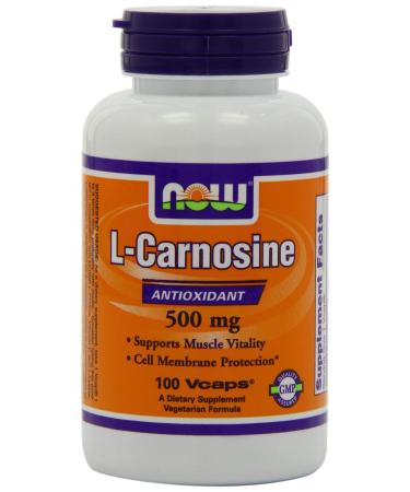 NOW Foods - L-Carnosine 500 mg. - 100 Vegetarian Capsules