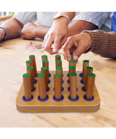 Pegboard For Finger Exercise - Strength Training Devices | Hand Rehabilitation Wood Pegboard | Hand Eye Coordination Training Hand Exercise Board For Motor Skills Grip Training - Buy Online on GoSupps.com