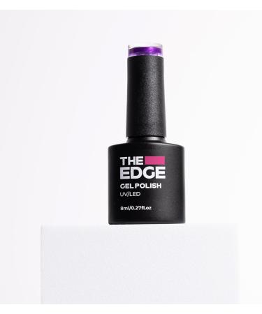 THE EDGE Gel Nail Polish 8ml - The Violet Shimmer - UV/LED Manicure/Pedicure for Salon & Home Use Highly Pigmented/Long Lasting/2-Coat Coverage - Buy Online on GoSupps.com