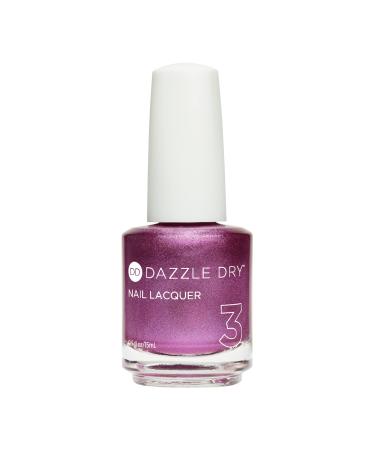 Dazzle Dry Nail Lacquer (Step 3) - Party Dress - A metallic pink plum. Full coverage metallic. (0.5 fl oz)