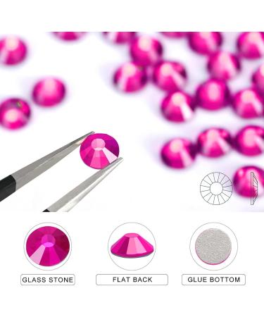 YHMQ 2880PCS Rhinestones for Nails | Crystal Peach Nail Crystals & SS16 Size (3.8mm & 4.0mm) - Perfect for Nail Art - Buy Online on GoSupps.com
