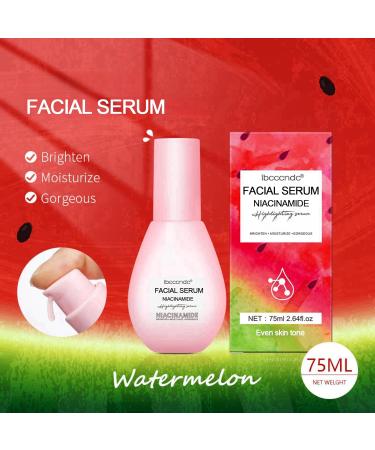 Niacinamide Brightening Serum with Hyaluronic Acid | Moisturizing Lightweight Facial Serum & Pre-Makeup Lotion (2.64oz) - Brighten & Hydrate Your Skin - Buy Online on GoSupps.com