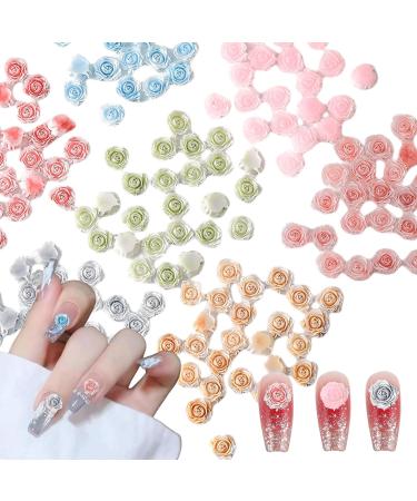 3D Flower Nail Charms 200 Pcs Colorful Acrylic Camellia Rose Flower Nail Art Charms Nail Rhinestones Gems Nail Accessories for DIY Nail Art Designs Jewelry Making (Multi-Colored A) - Buy Online on GoSupps.com
