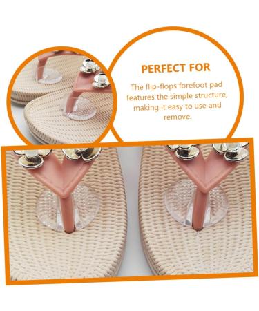FOMIYES Transparent Sandal Cushions - 10 Pairs Adhesive Gel Foot Pads for Flip-Flops & Summer Sandals - Metatarsal Support Inserts - Buy Online on GoSupps.com