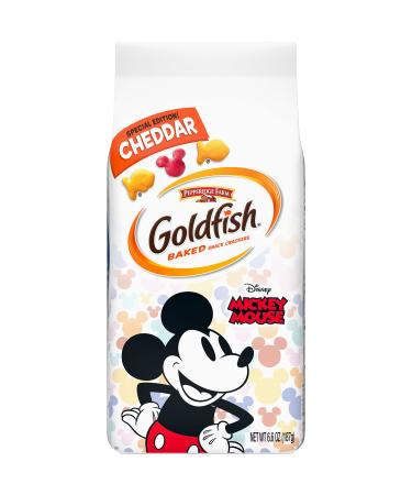 Pepperidge Farm Goldfish Cheddar Crackers, Special Edition Disney Mickey Mouse, 6.6 oz. Bag