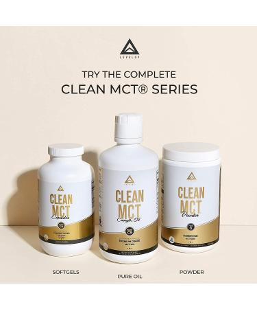 LevelUp Pure C8 MCT Oil - Keto Energy & Focus Supplement - 100 Caprylic Medium Chain Triglycerides 32 oz - Ketogenic Coffee Boost - Weight Management Support - Buy Online on GoSupps.com
