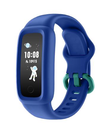 BIGGERFIVE Vigor 2 Kids Fitness Tracker Watch for Girls Boys Ages 5-12 IP68 Waterproof Activity Tracker Pedometer Heart Rate Sleep Monitor Calorie Step Counter Watch Blue