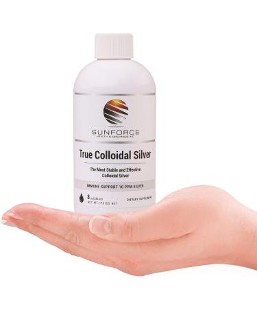 True Colloidal Silver Supplement - 10 ppm | Safe for Adults & Kids | 8 OZ Liquid | Immune Support & Wellness Boost - Buy Online on GoSupps.com