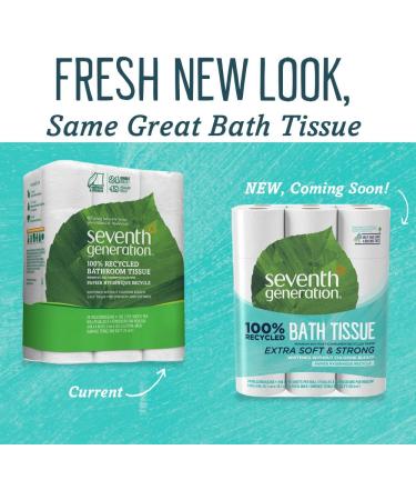 Seventh Generation White Toilet Paper 2-Ply | 100% Recycled | 24 Rolls | 240 Sheets Per Roll | Pack of 2 - Buy Online on GoSupps.com