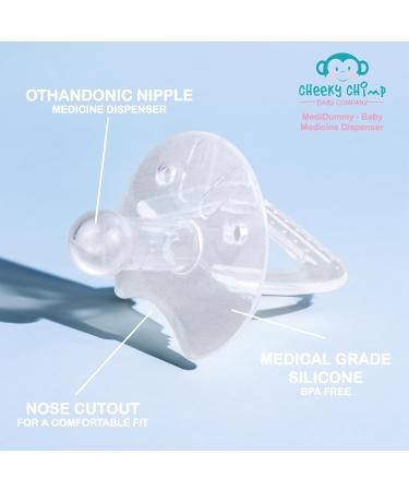 Cheeky Chimp Pacifier Baby Medicine Dispenser Travel Set | Safe & Convenient International Shipping - Buy Online on GoSupps.com