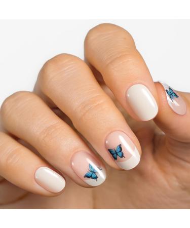 MOYOU LONDON Semi-Cured UV Gel Strips - 20 Pieces | Salon Quality Gel Nail Foils for Perfect Manicure - Think Mcfly - Buy Online on GoSupps.com